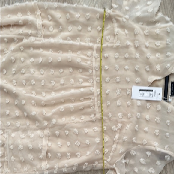 Elegant Cream Polka Dot Dress - Picture 8 of 8